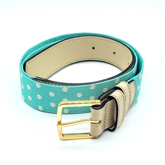 Marc Jacobs Polka Dot Canvas Belt - Picture 1 of 9
